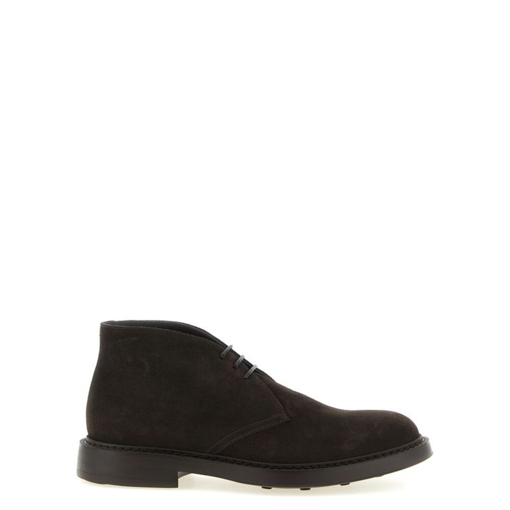 Doucal's Brown Lamb Leather Ankle Men's Boots
